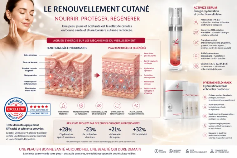 Le renouvellement cutané : le secret d'une peau jeune